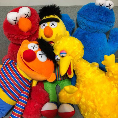 芝麻街同款优衣库玩偶毛绒公仔