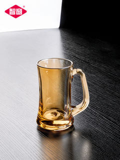 智窗家用水杯大容量玻璃杯啤酒杯酒吧杯架夏季玻璃杯子家庭套装