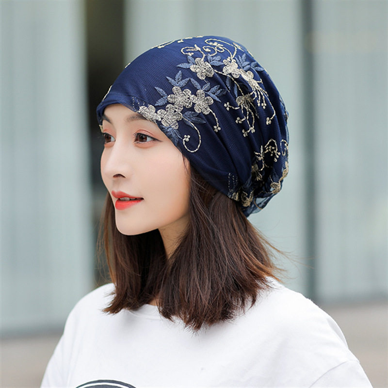 月子帽夏帽子女睡觉专用帽春秋薄光头戴的帽子化疗后女士光头帽潮