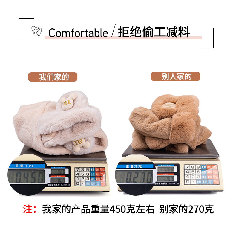 곰 모자 여성 가을 겨울 다목적 스카프 원피스 스카프와 장갑 ??3 피스 세트 겨울 플러시 겨울 따뜻한 차가운 모자
