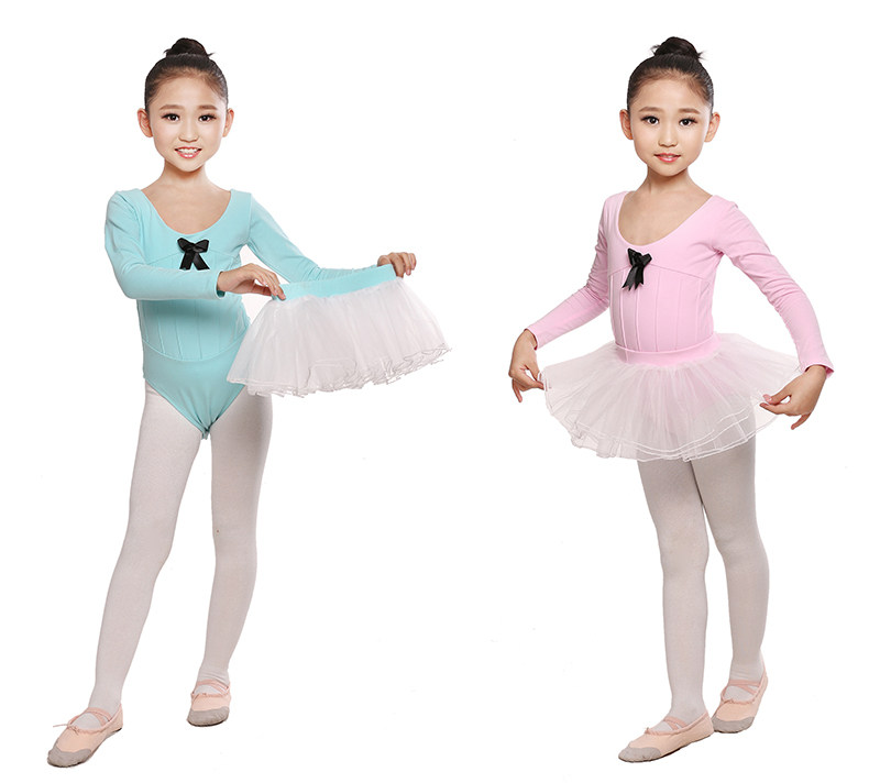 儿童春秋舞蹈服纯棉考级服体操