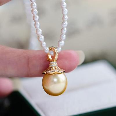 DIY珍珠S925纯银裙摆万能扣空托