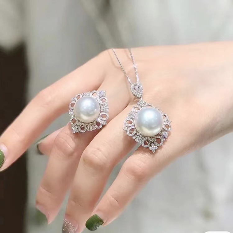 DIY珍珠配件S925银复古三件套装