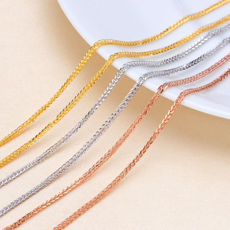 diy肖邦链珍珠项坠金银