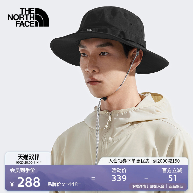 北面通用款户外防晒渔夫帽