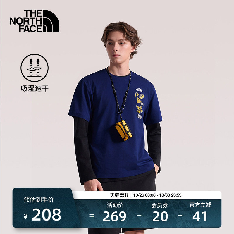 北面短袖男女同款T恤运动上衣户外速干透气新款TheNorthFace|8GWJ