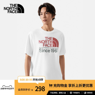 88G3 TheNorthFace北面山夏印花短袖 T恤男纯棉透气户外休闲夏新款