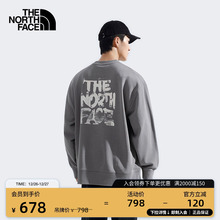 北面男女同款涂鸦印花宽松针织卫衣运动户外TheNorthFace|8F0M