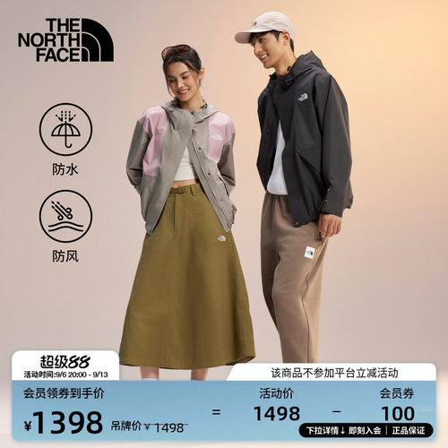 北面新款防水冲锋衣男女硬壳外套