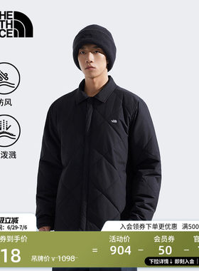 北面男防风防泼水两面穿棉服