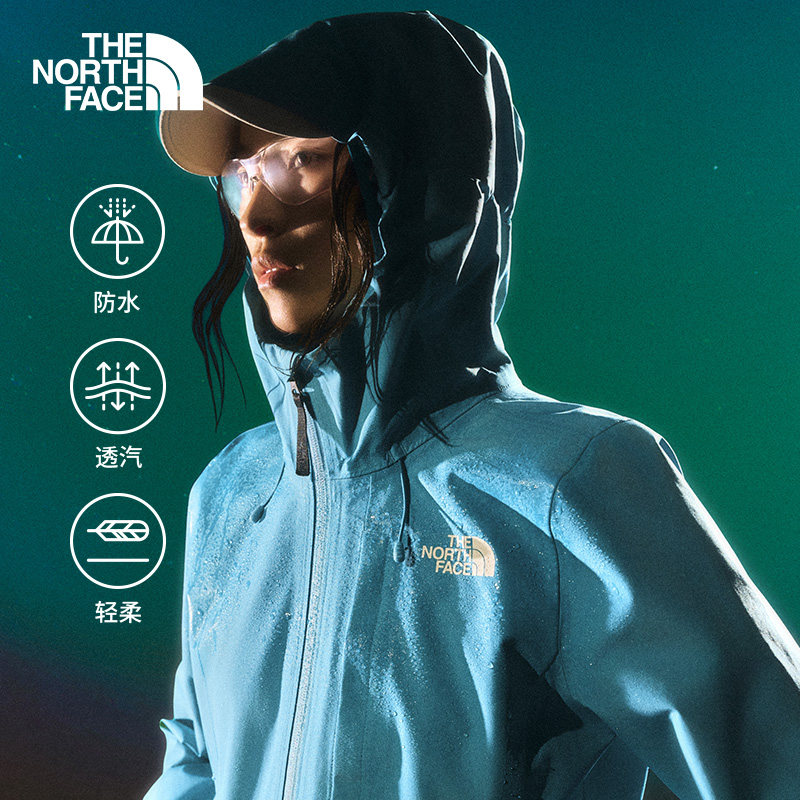 北面Dryzzle雾岭冲锋衣女硬壳外套FL纳米壳防水TheNorthFace|8DF1