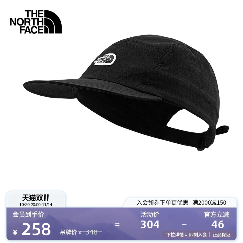 北面男女同款运动鸭舌帽