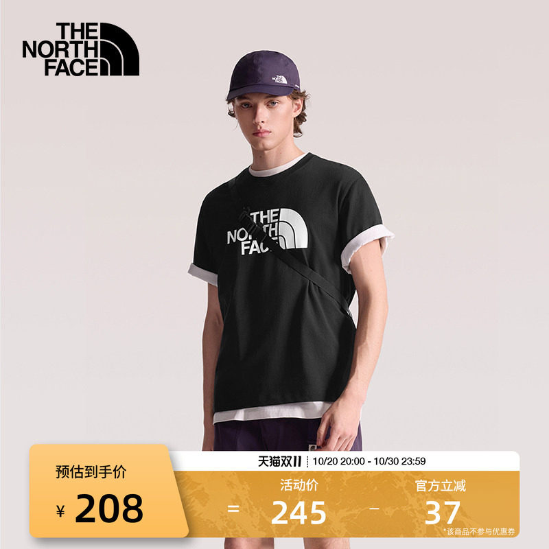 北面短袖T恤男女同款纯棉运动户外透气新款TheNorthFace|8GWB