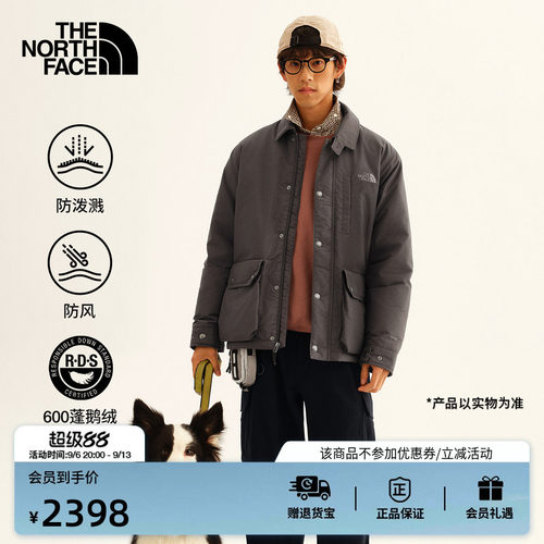北面男保暖防泼水鹅绒服