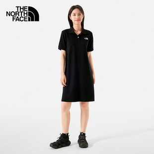 TheNorthFace北面直筒短袖 新 87WB POLO连衣裙女舒适透气户外夏季