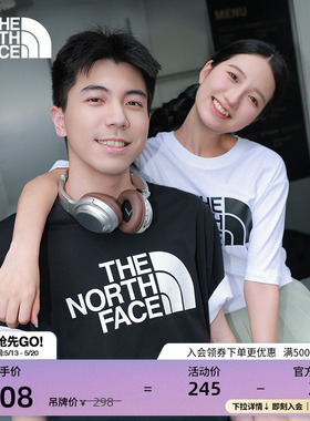 北面情侣款纯棉LOGO短袖T恤户外舒适透气TheNorthFace|86PS