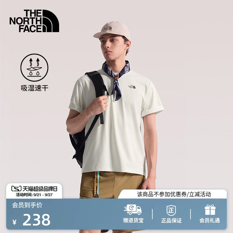 北面男女速干衣短袖T恤图片