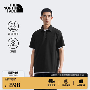8BYN 北面男Elite凉感速干衣短袖 POLO衫 户外透气新款 TheNorthFace