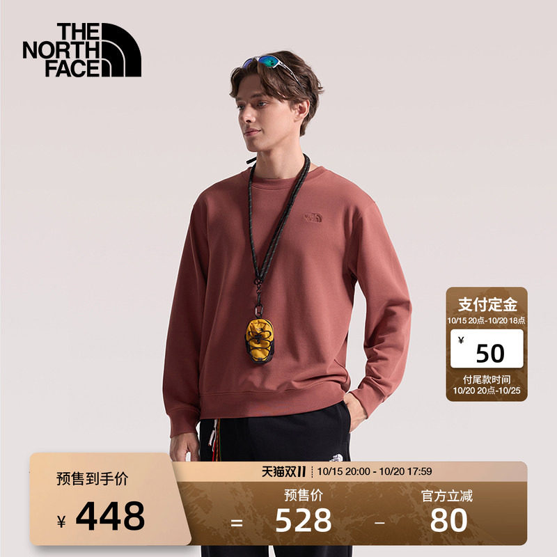北面长袖男针织上衣圆领运动户外休闲透气新款TheNorthFace|8JKV