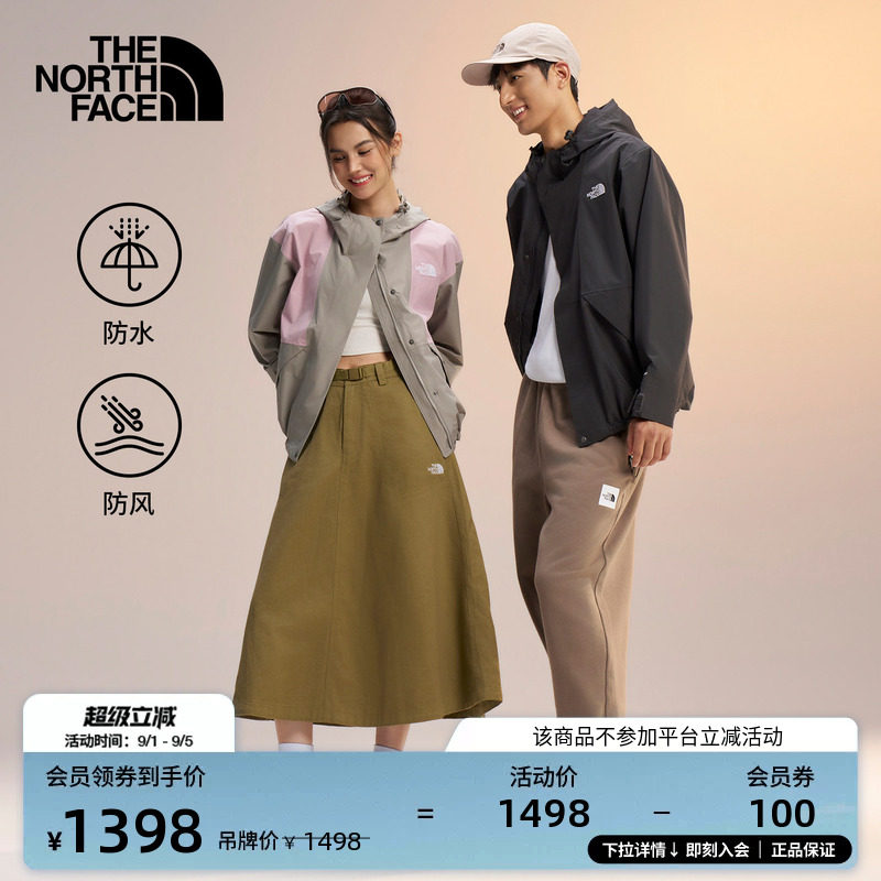 北面新款防水冲锋衣男女硬壳外套图片