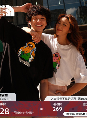 北面男女同款TDC印花系列短袖T恤户外透气新款TheNorthFace|8GYZ
