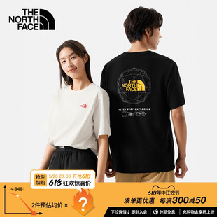 男女舒适透气户外夏季 8CSU 新款 T恤情侣款 TheNorthFace北面短袖