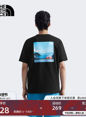 北面男女同款纯棉短袖T恤运动户外休闲透气新款TheNorthFace|8DC2