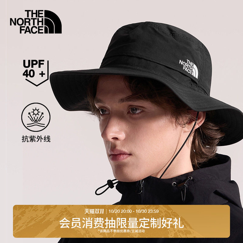 北面渔夫帽运动帽男女同款Horizon运动户外防晒TheNort