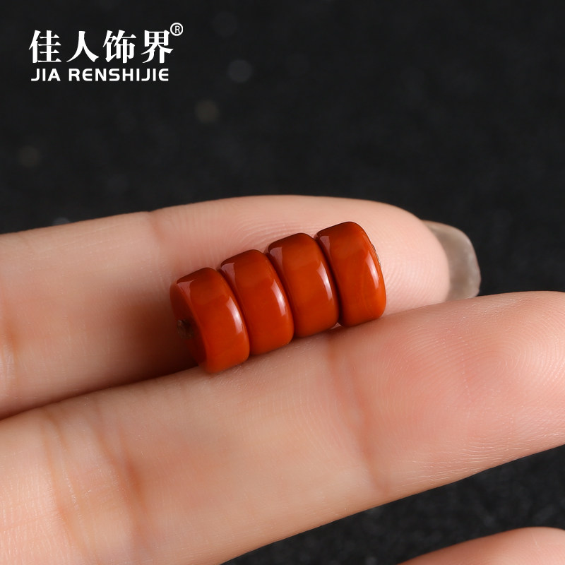 原矿南红玛瑙隔片直切满肉柿子红垫片DIY文玩配饰星月菩提手串怎么样,好用不?