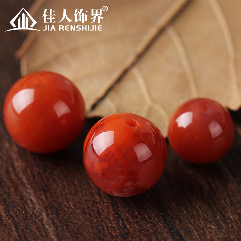 天然南红玛瑙冰飘花圆珠佛珠手链念珠手串女圆珠手工DIY散珠隔珠高性价比高么？
