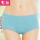 头女 20369莫代尔棉裆提臀蕾丝边无痕女士高腰平角裤 彩田内裤 女式