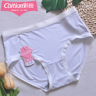 彩田15279中腰薄款 莫代尔柔软轻薄透气7A石墨烯抑菌棉包臀女内裤