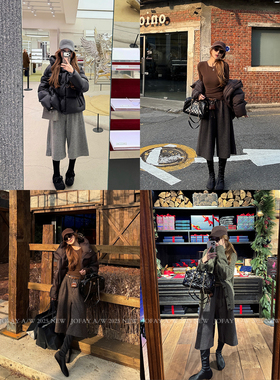 小侨jofay 时髦七分裤 毛呢西装裤 K1744