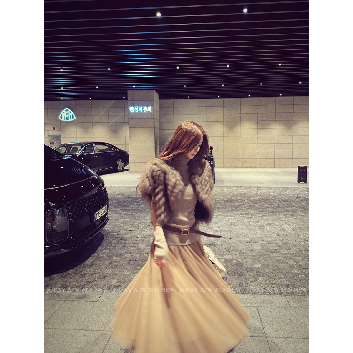 小侨jofay 许妍纱裙 秋冬新款好看氛围感长款网纱半身裙女