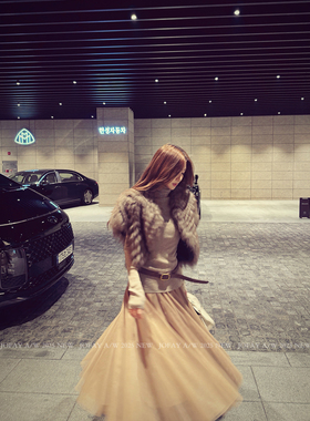 小侨jofay 许妍纱裙 秋冬新款好看氛围感长款网纱半身裙女