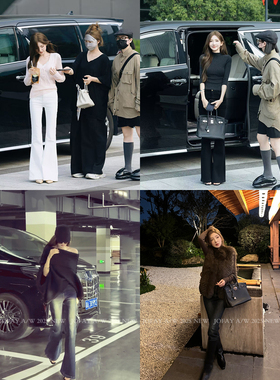 【CHASINGLIGHT】|许妍丰臀神裤|紧身喇叭裤 早秋新款精致美女