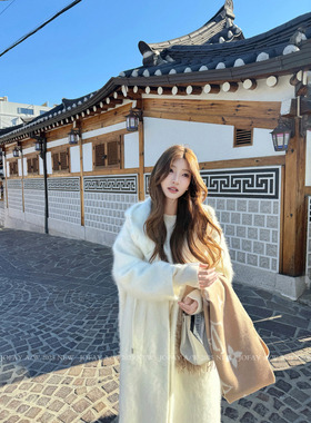 小侨jofay 北海道的浪漫 秋冬新款女款氛围感千金连帽大衣上衣