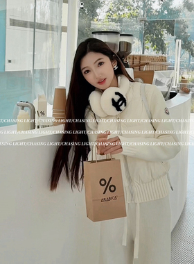 【CHASINGLIGHT】“小姐姐羽绒服” 针织拼接羽绒外套 时尚W2664