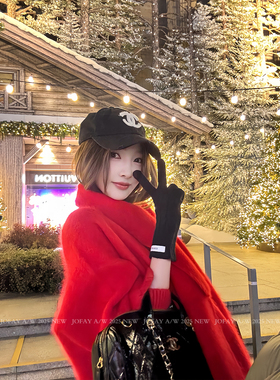 小侨jofay 女神的节日 红色毛衣