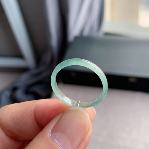 天然A货翡翠冰种23号戒指指环