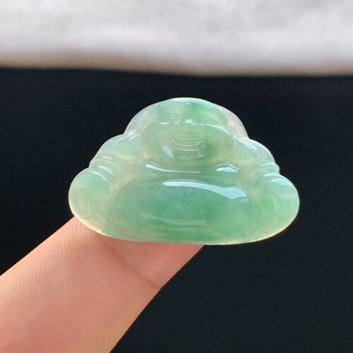缅甸天然A货翡翠佛公吊坠