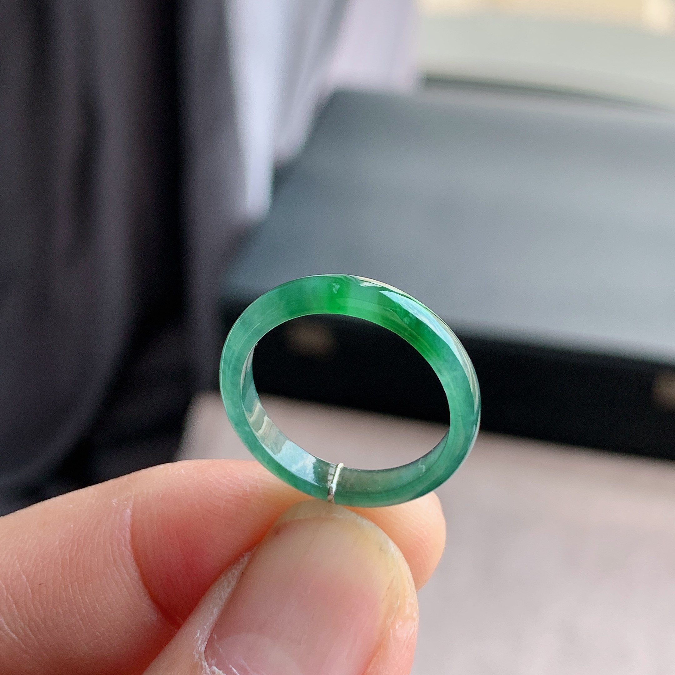 天然A货翡翠 冰种15号飘阳绿戒指指环戒圈22301509,珠宝/钻石/翡翠,戒指/指环,淘宝优惠券,粉丝福利购,淘宝优惠卷