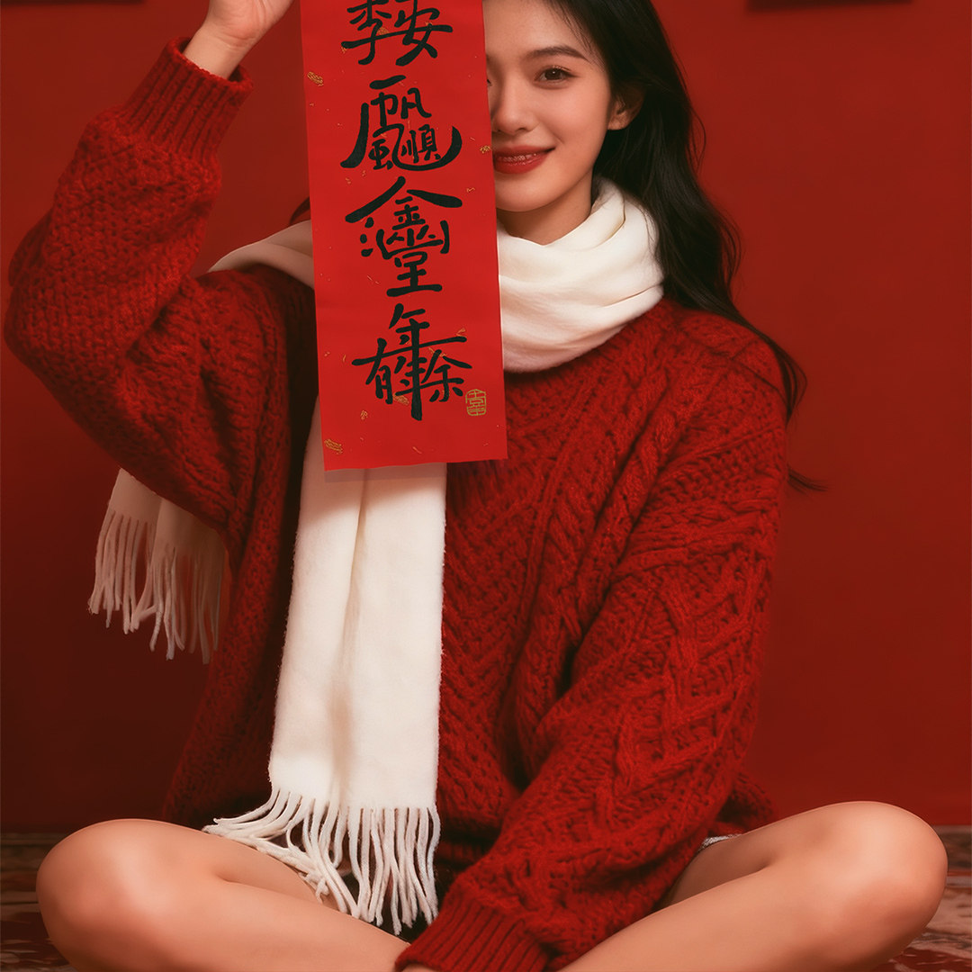 2026马到功成合体字迷你宣纸对联五谷丰登四季平安创意装饰小对联