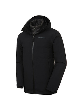 Marmot 土拨鼠男MemBrain防水透气新雪丽内胆三合一冲锋衣J40620