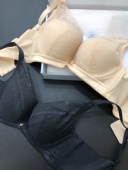 2025新款 女士聚拢内衣小胸B杯薄棉海藻透气上托收副乳无痕文胸罩