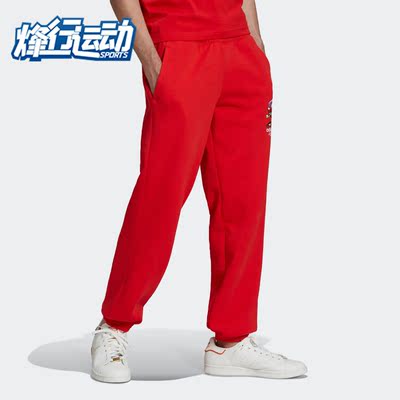 阿迪达斯三叶草休闲男女圣诞款裤