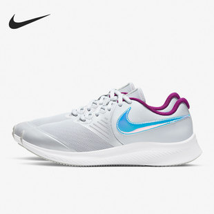 女子GS大童运动低帮轻便跑步鞋 CW3294 耐克官方正品 Nike 001