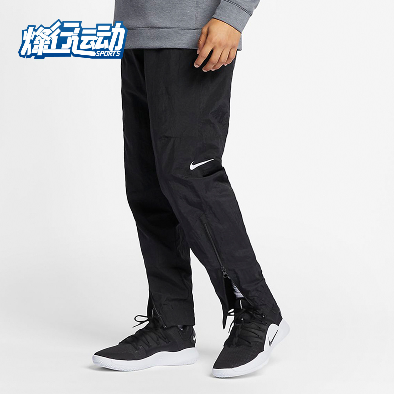 Nike/耐克正品男子新款运动梭织篮球训练收口长裤AJ3940-013