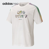 阿迪达斯正品 男女休闲短袖 NEO 新款 T恤H65032 夏季 Adidas
