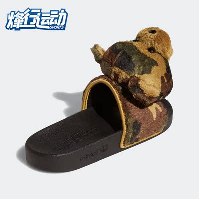 阿迪达斯正品三叶草新款男女拖鞋